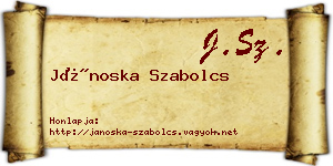 Jánoska Szabolcs névjegykártya
